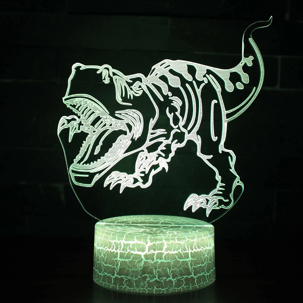  Desktop Bedside 3D LED Night Light Dinosaur series Gift Desktop Decoration Remote & Touch Control K - 4000112511160
