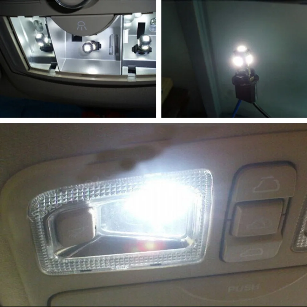 Safego 10 шт. светодиодный T10 Canbus 5 SMD 5050 194 168 без Ошибок W5W canbus OBC ошибок светильник для