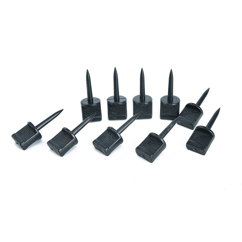 10PCS Professional Black Plastic Outdoor Archery Target Nail Pin