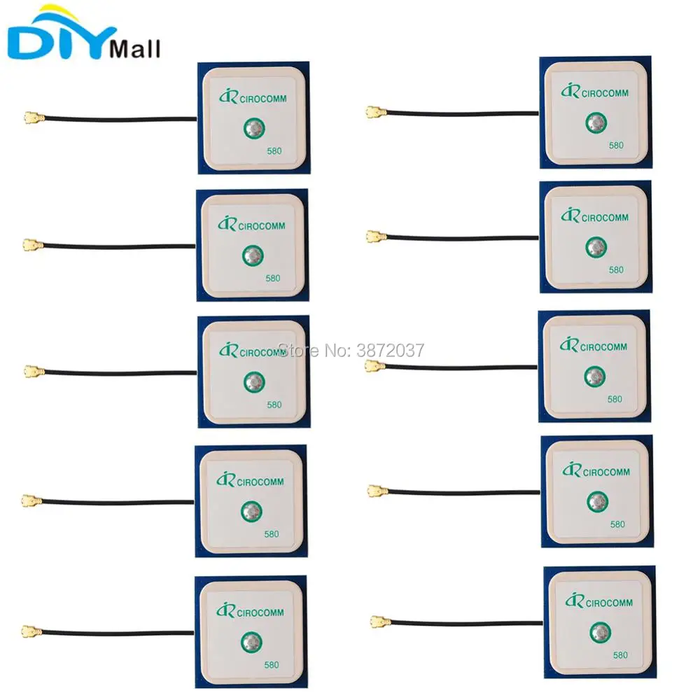 

10pcs/lot 32dB High Gain GPS Active Ceramic Antenna 5cm RHCP IPEX Connector Interface