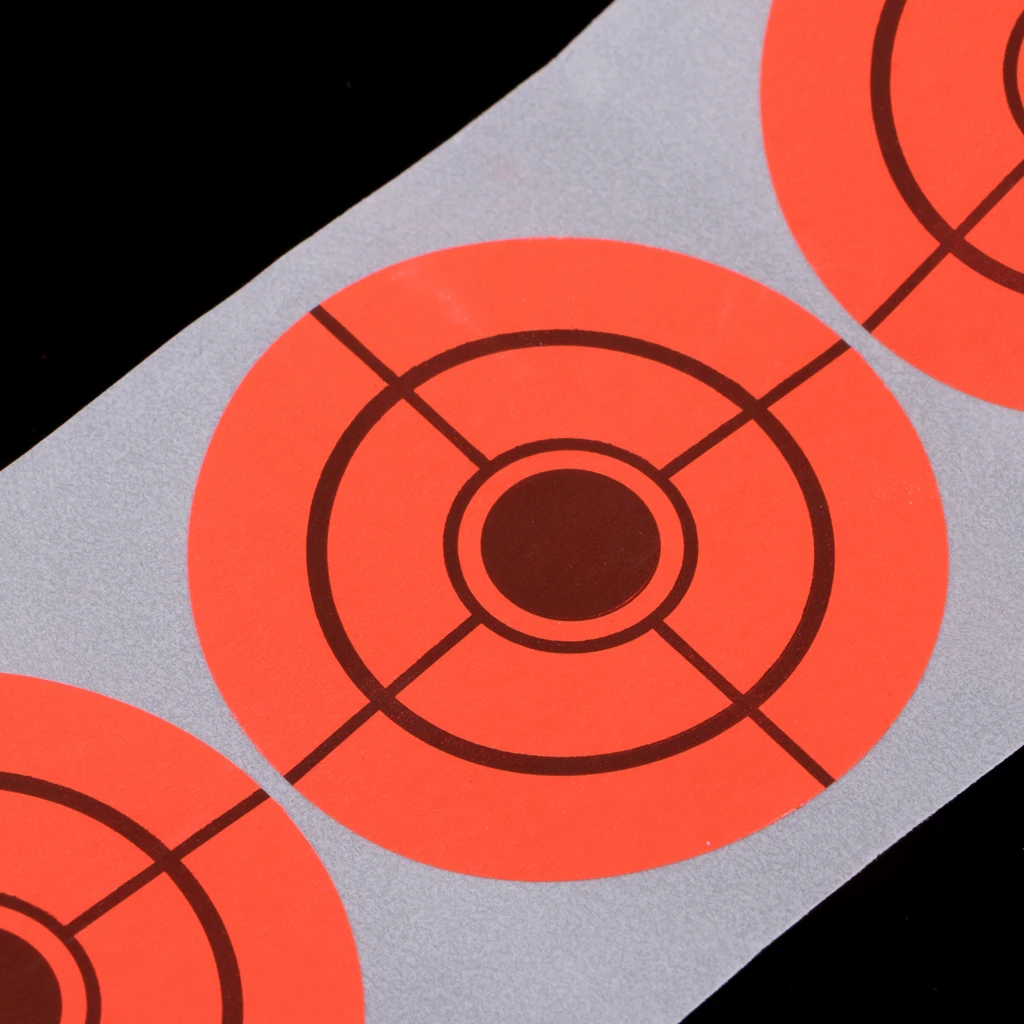 250pcs  5cm Self–adhesive Paper Target Roll Florescent 2' Adhesive Shooting Target Stickers  For Shooting Archery