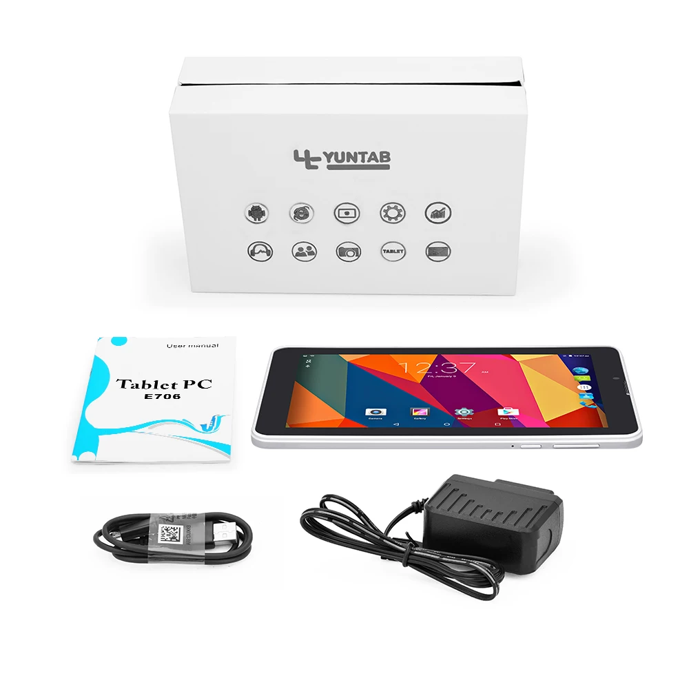 7 ''E706 Yuntab GPS двойная мини sim карта 1 3 ГГц четырехъядерный процессор Cortex A7 IPS
