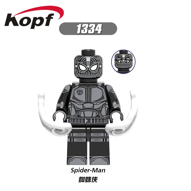 Одиночная продажа Человек-паук фильм далеко от дома Строительные блоки Mysterio Марии Хил гидро-человек Ned-Liz фигурки для детей игрушки X0266