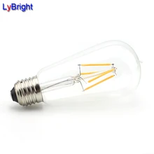 Винтаж светодиодные лампы Эдисона ST58 AC 220 В E27 лампа для Гостиная Кухня Спальня кафе