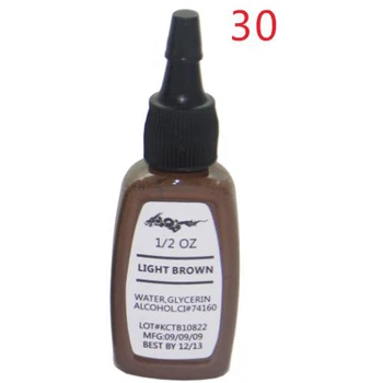 

LIGHT BROWN colors permanent makeup pigment 15ml/bottle(1/2OZ)cosmetic tattoo ink paint set for lips eyebrow 5pcs/lot