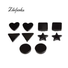 New Fashion Personality Earrings Wild Men Pentagram Earrings Magnet Geometry Jewelry Wholesale