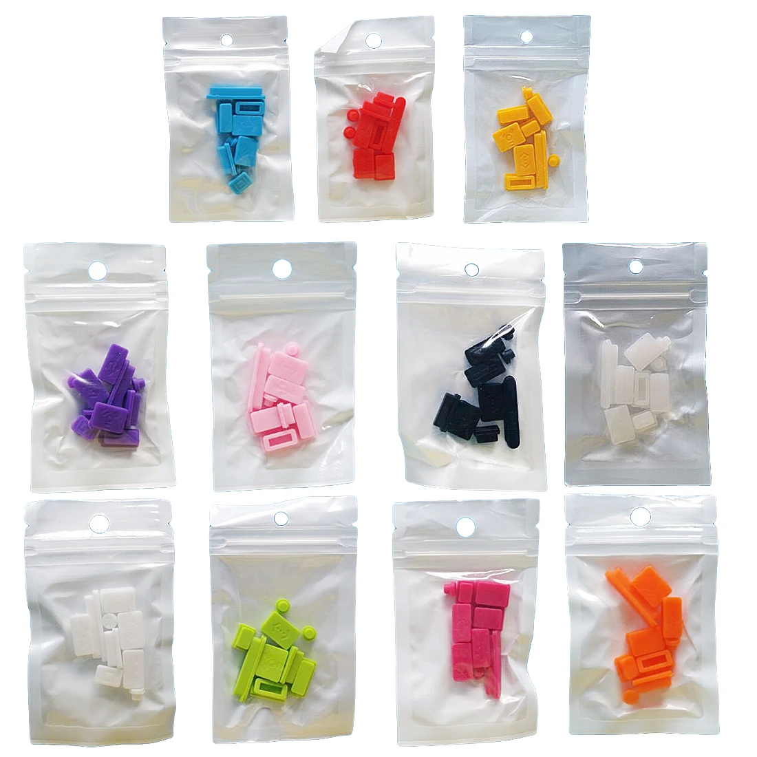 13pcs/set Colorful Silicone Anti Dust Plug Cover Stopper Laptop Dust Plug Laptop Dustproof USB Dust Plug Computer Accessories
