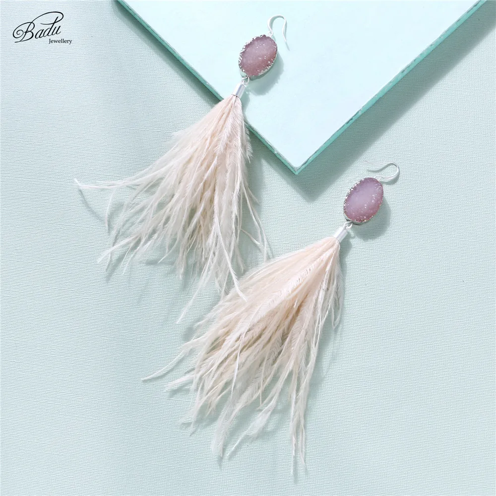 Turquoise feather earrings | Gilly Girls Boutique