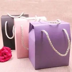 20 штук 2018 Горячая Распродажа Новый DIY конфеты коробка Подарочная коробка 6 цветов Свадебные Favourate коробка для карт печенье 8,9x10,5x6,7 см