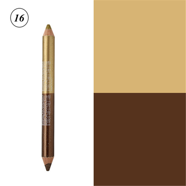 Double head Highlighter Glitter Eyeshadow Eyeliner Pen Durable Waterproof Sweatproof Double Color Long Lasting Beauty Makeup