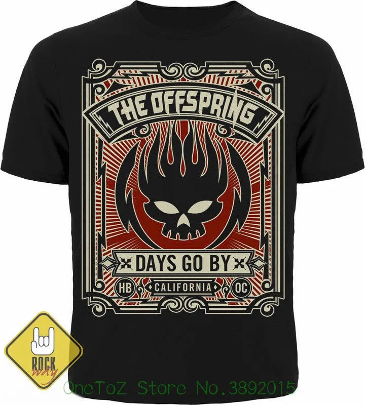 

T-shirt Short Sleeve Brand Rock Metal Punk Band The Offspring Days Go By Men' S Women' S Unisex T-shirt