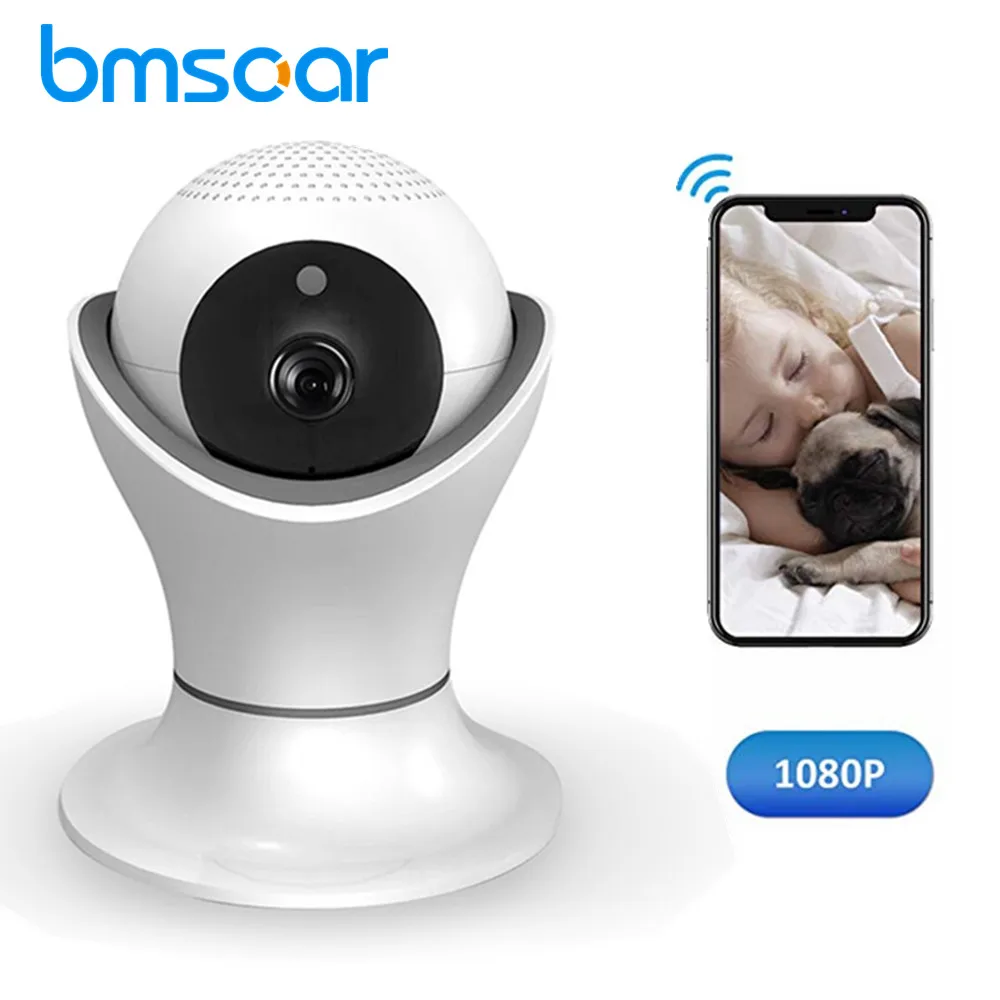 

1080P HD Wireless IP Camera 2MP Pixel 360 Degree Home Security Night Vision Two Way Audio Motion Detection Camera Baby Monitor