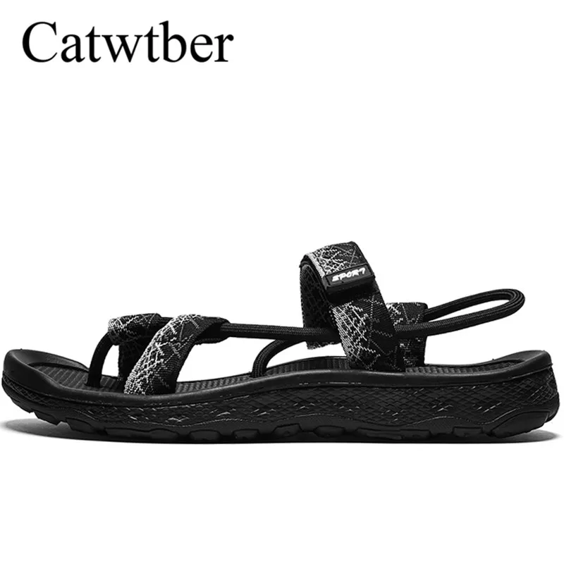 

Catwtber High Quality Summer Outdoor Beach Shoes Men Slippers Flats Sandals Lightweight Beach Walking Zapatos Hombre Sandalias
