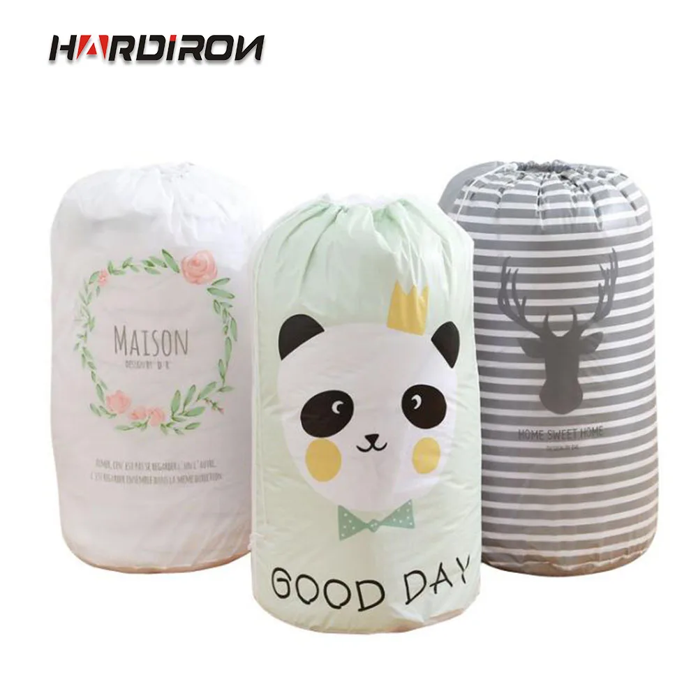 

HARDIRON Large Printed Pattern Drawstring Quilt Storage Bag Clothes Toy Finishing Waterproof and Dustproof Bag