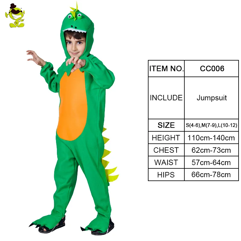 QLQ/Детский костюм динозавра для мальчиков костюмы талисмана на Хэллоуин, комбинезон, пижама динозавра одежда для сна для мальчиков, костюмы - Цвет: CC006