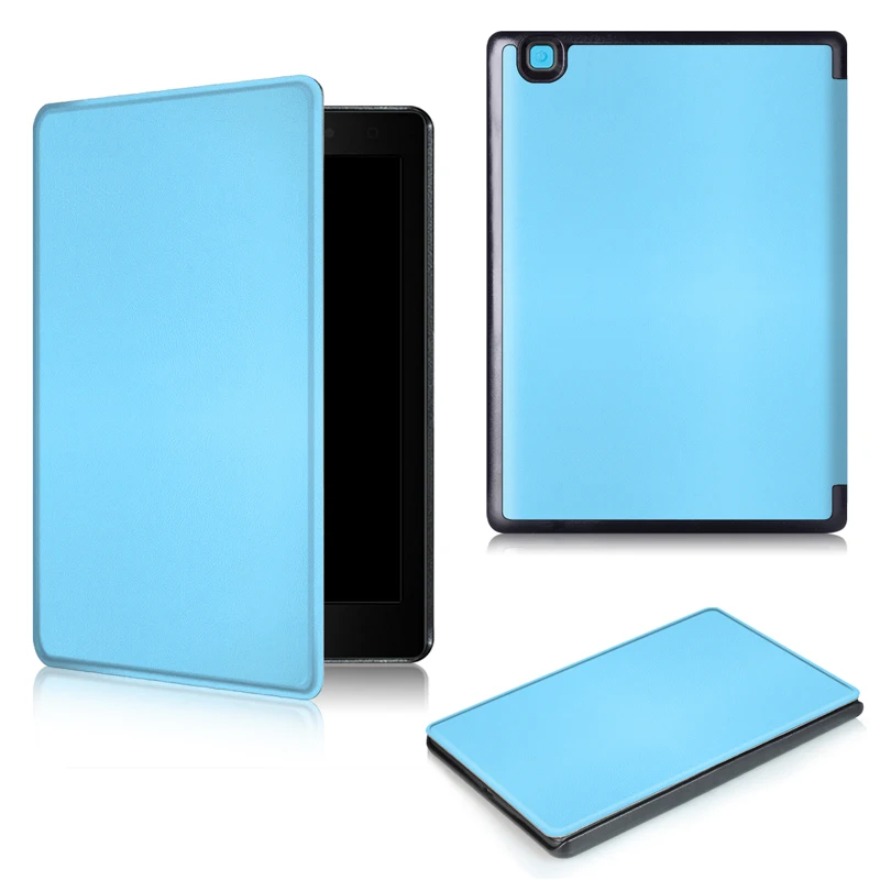 

[Free Shipping] Heat Press Three-Fold PU Leather Protective Case for Kobo Aura One 7.8'' Tablet High Quality