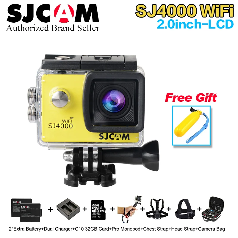 Newest Original SJCAM SJ4000 Wifi SJ4000 2 0 LCD Screen font b Action b font Camera