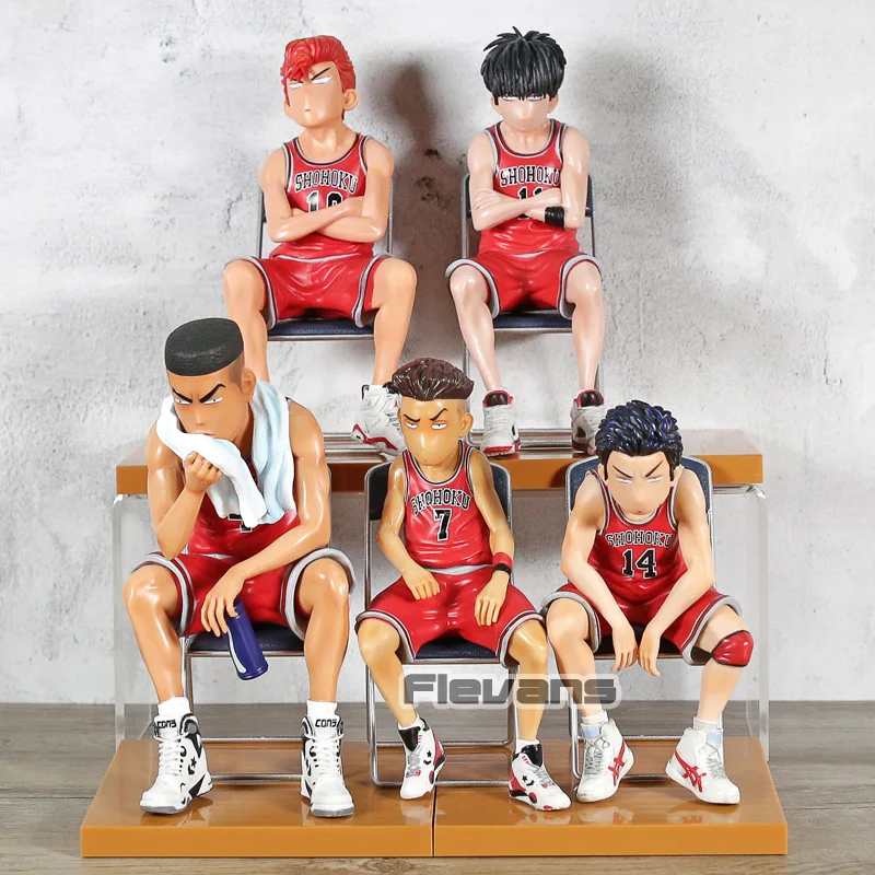 Slam Dunk Hanamichi Sakuragi/Rukawa Kaede/Акаги Такенори/Mitsui Hisashi/Miyagi Ryota ПВХ фигурка модель
