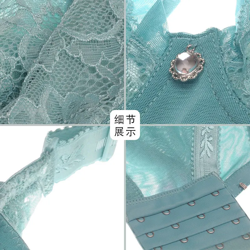 Женский бюстгальтер большого размера дышащее кружевное нижнее белье тонкий