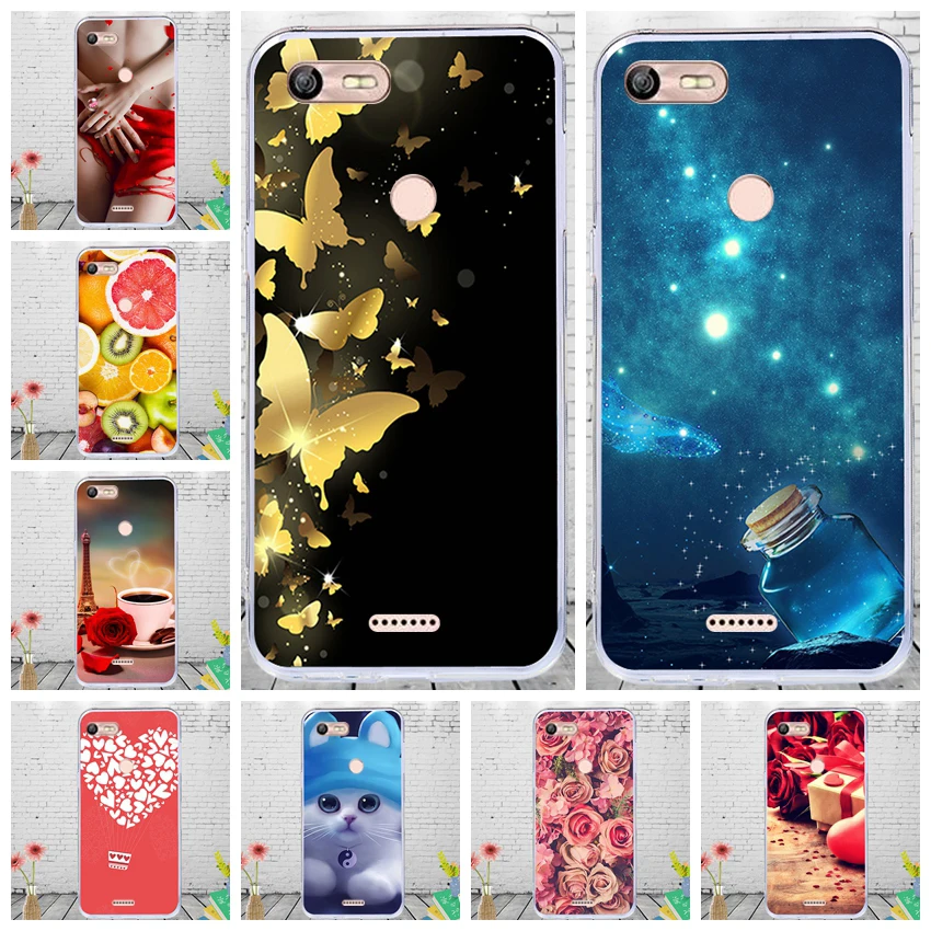 

CALROVTE Flower Leaf Print Phone Cover For BQ BQ-5204 Strike Selfie Soft TPU Silicone Case For BQ 5204 BQ5204 5.2 Inch Cases