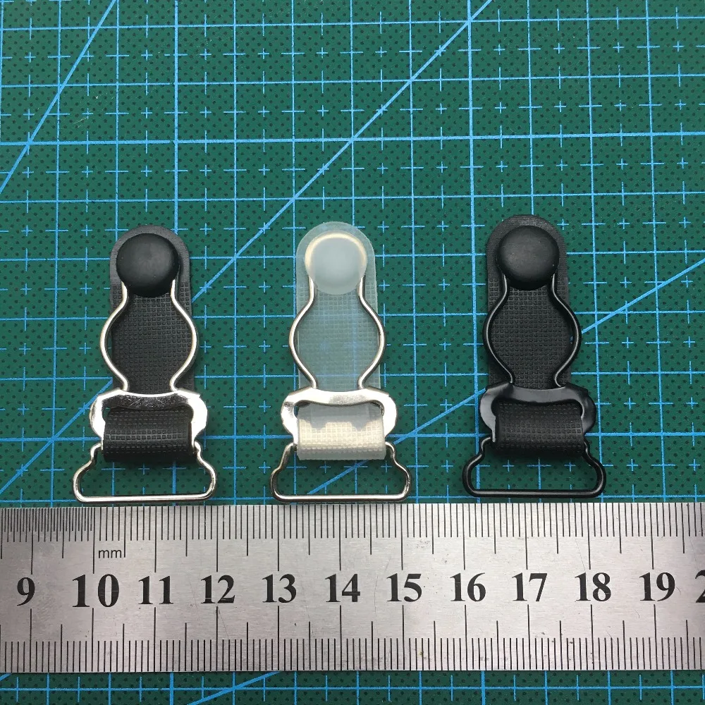 Pacifier clips metal Metal+Plastic Garter Clips Removable buckle