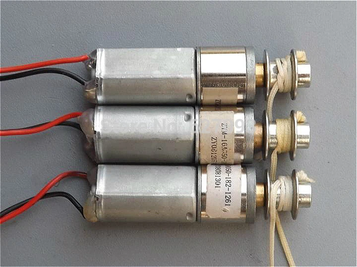 

3pcs 12V DC Motor Full Metal Speed Reduction Gear Motor 60RPM with Pull Wheel Free shipping