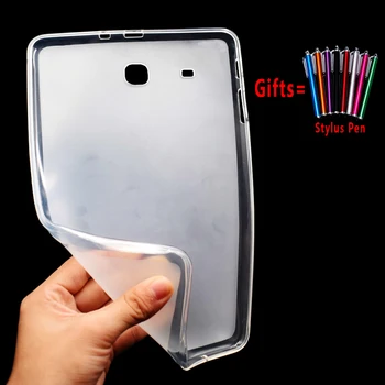 

10pcs/lot Case for Samsung Galaxy Tab E 9.6 SM-T560 SM-T561 T560 T561 T562 Ultra Slim Tpu Soft Shockproof Cover Funda Capa +Pen