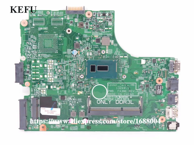 13269-1 для DELL 3542 3442 3543 3443 материнская плата PWB FX3MC REV A00 I5 CPU GM Бесплатная доставка |
