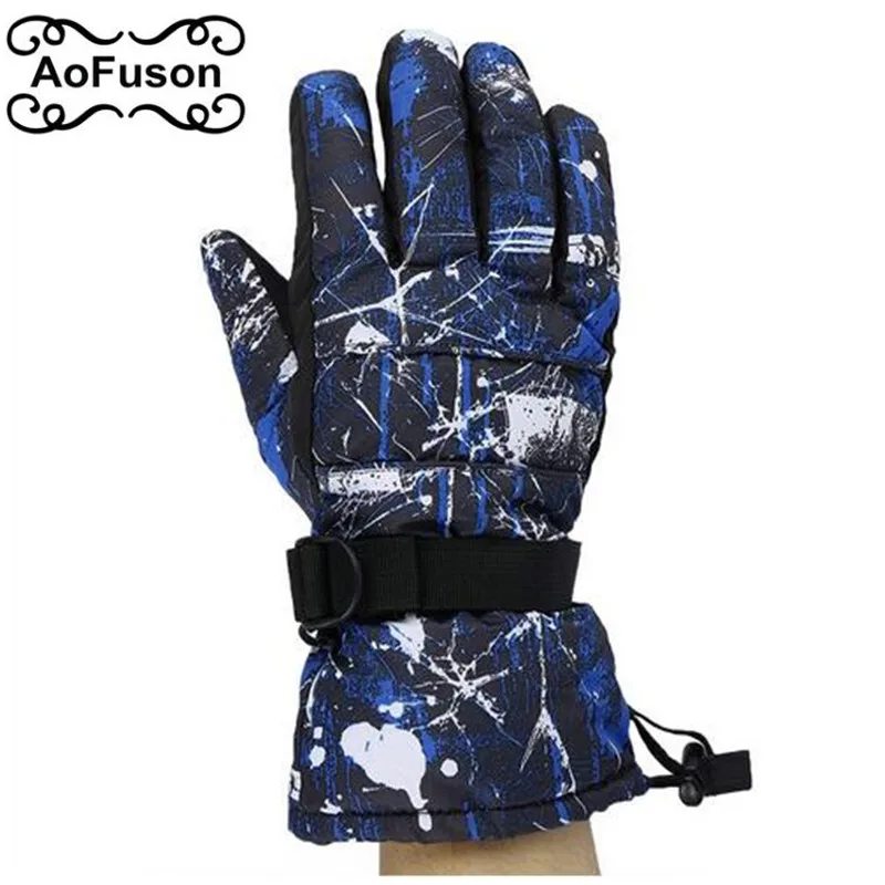 Зимние лыжные перчатки Сноуборд Снегоход Мотоцикл Велоспорт теплые Guantes Nieve для
