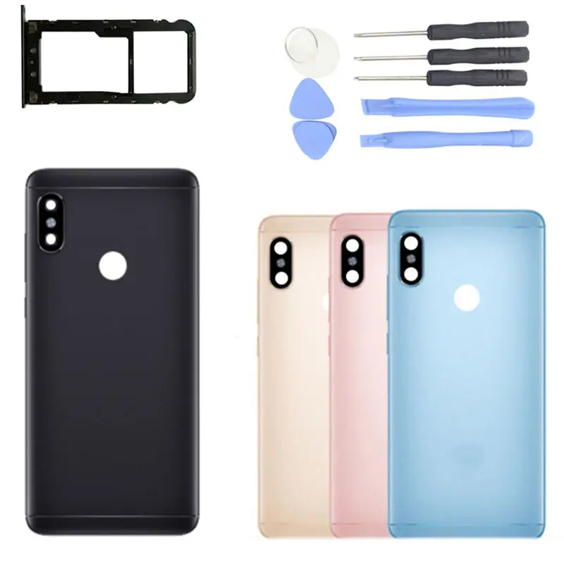 

Original for Xiaomi Redmi Note 5/ Note 5 Pro Battery Back Cover Rear Housing Metal Door Camera Glass Lens Repair Spare Parts