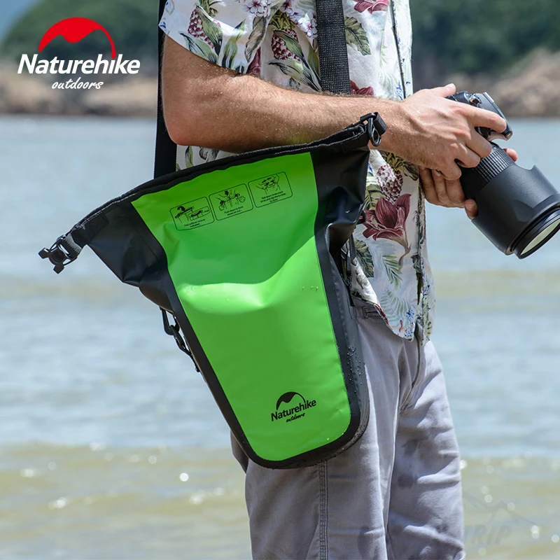 NatureHike río Trekking bolsa bolsos de hombro impermeable al aire libre de nadar acampar senderismo bolsa ultraligero de la Cámara de almacenamiento paquete