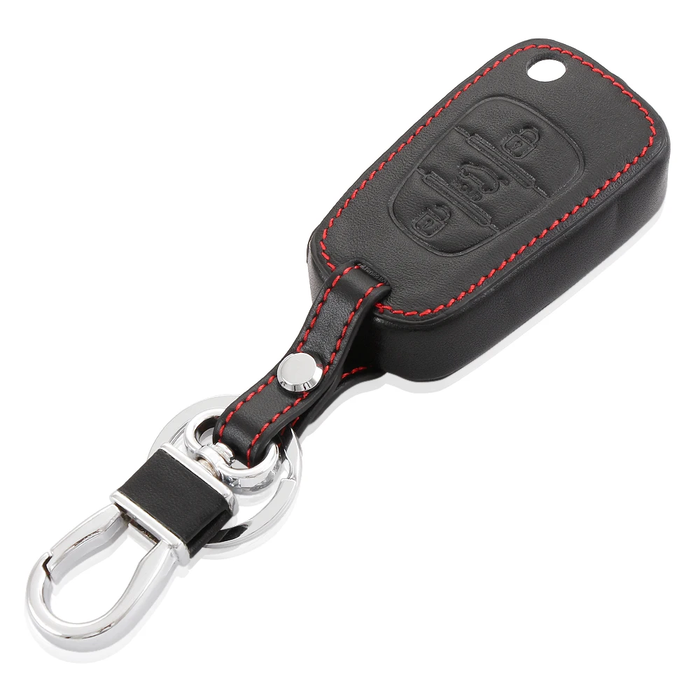 

Car styling, Black Leather key cover Fold key For KIA picanto soul Bongo Shuma Carens RIO K5 Sportage Sorento Ceed forte CERATO
