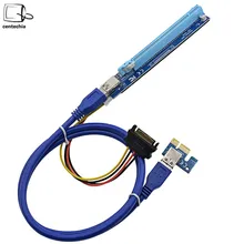 5pcs Blue 1x to 16x Mining Machine Enhanced Extender Riser Card Adapter with 60cm USB Cable Power Cable Mining Accssories