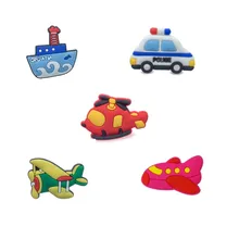 1 шт. милые транспортные средства ПВХ Патчи для обуви пряжки обувь аксессуары украшения подходят для Croc jibz вечерние подарок