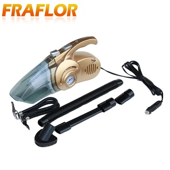 

4 In 1 Big Power Car Home 100W Portable Car Vacuum Cleaner Wet Dry Dual Use Auto Cigarette Lighter Hepa Filter Tire Pressure 4m