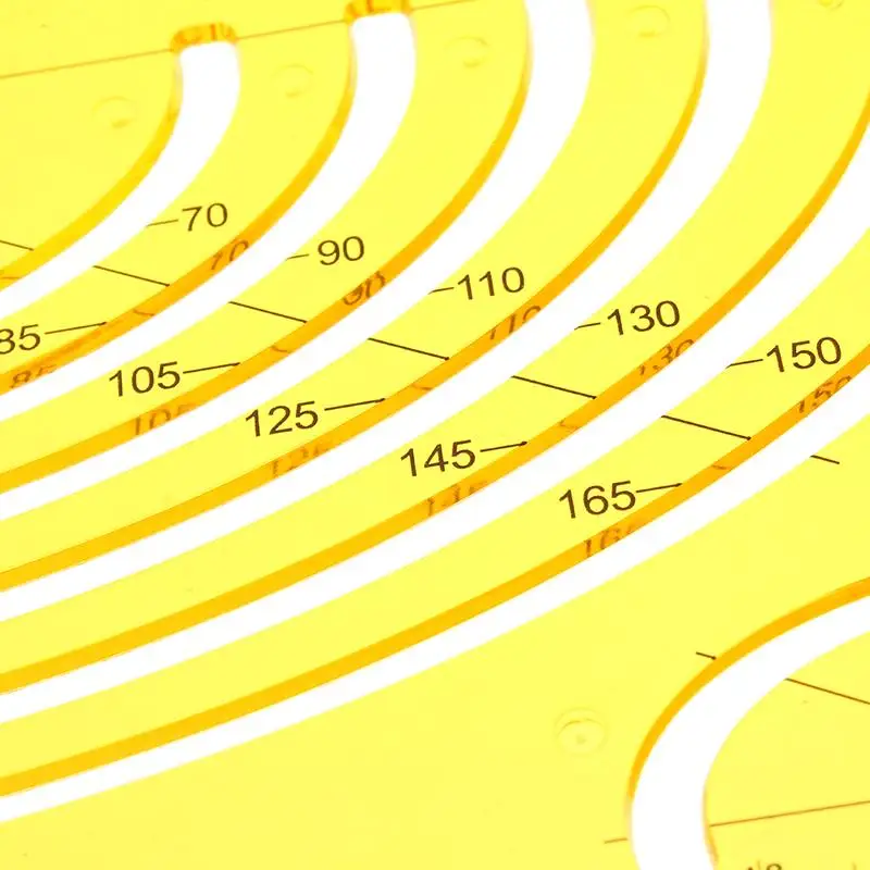 Kicute 1 шт. пластиковый Профессиональный чертежный Шаблон Линейка инструменты ножной Многофункциональный Овальный шаблон чертеж линейки школьные принадлежности