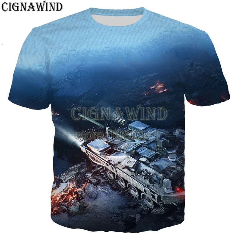 Футболка Мужская/женская с 3D принтом World Of Tanks повседневный стильный топ в стиле