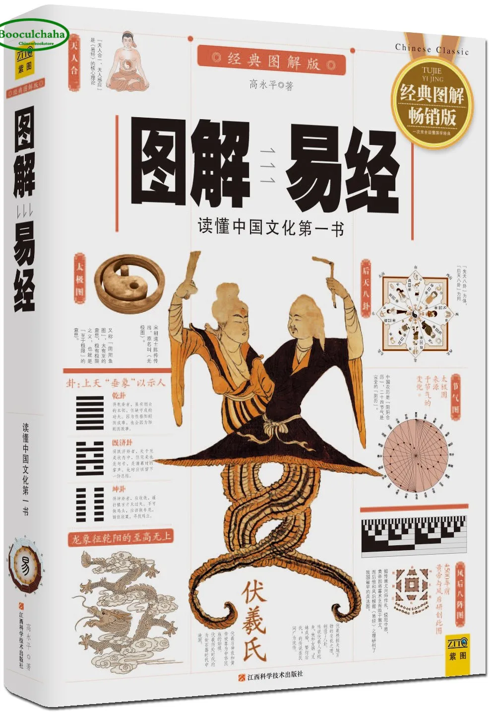 Иллюстрация книги изменений мастер Традиционная китайская культура книга divination