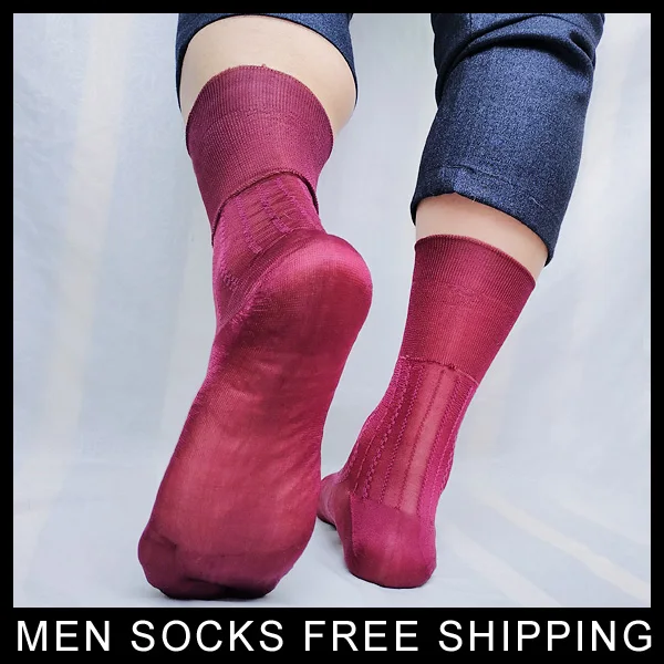 Softy Sheer Тонкий нейлон шелковые мужские носки бренд See Through полосатой сексуальные гей мужчины носки для сбора высокого качества мужские носки