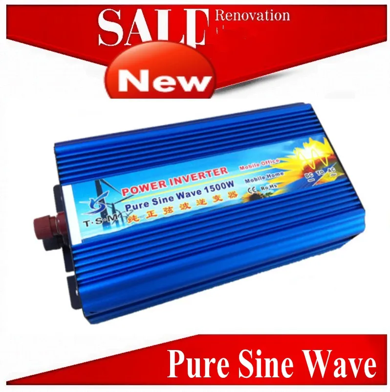 

digital display DC12V To AC230V 1500W Pure sine wave inverter surge power 3000W inverter