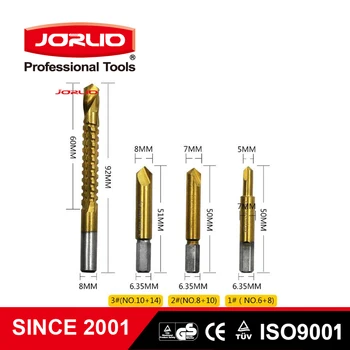 

4PCS End Screw Extractor Saw Drilling Bit Set HSS Broken Screwdriver Cutting Opening Tool