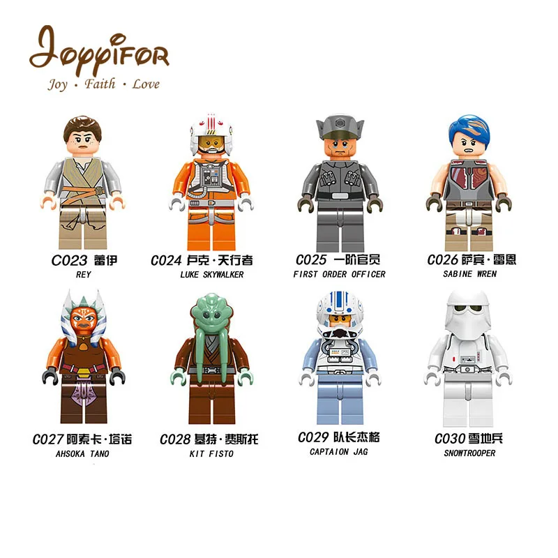 

JOYYIFOR Star war Ray Luke skywalker snowtrooper sabine wren captain Building Blocks Compatible with Legoingly Military Soldiers