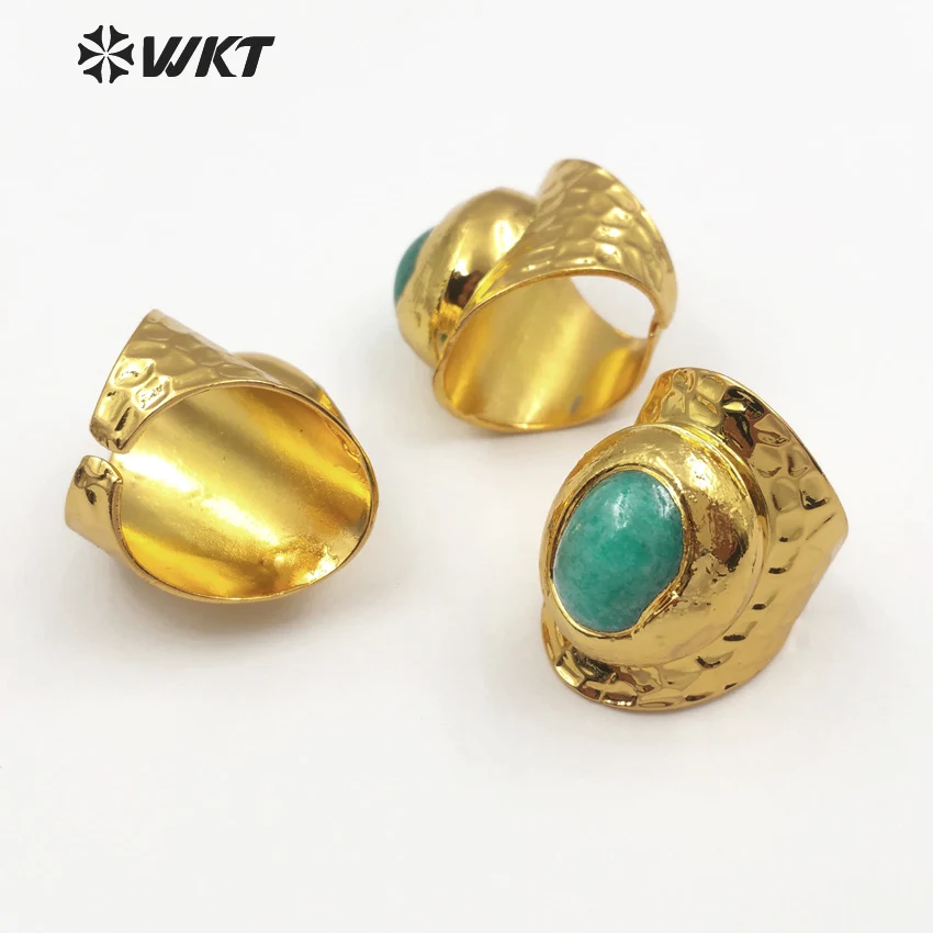 WT R322 WKT кольцо для коктейлей в форме яйца с золотым металлическим покрытием