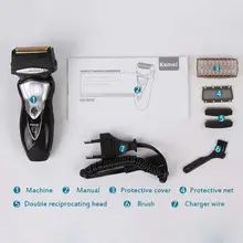 Kemei Km-8008 Перезаряжаемые электробритва 3d Борода бритвы Barbeador Уход за лицом электрическая бритва Для мужчин бритвенный станок триммер