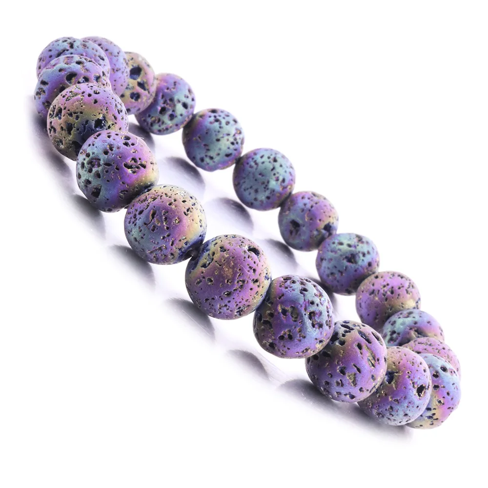 

8/10MM Lava Stone Beads Bracelet Diy Aromatherapy Essential Oil Diffuser Man/Woman Bracelet