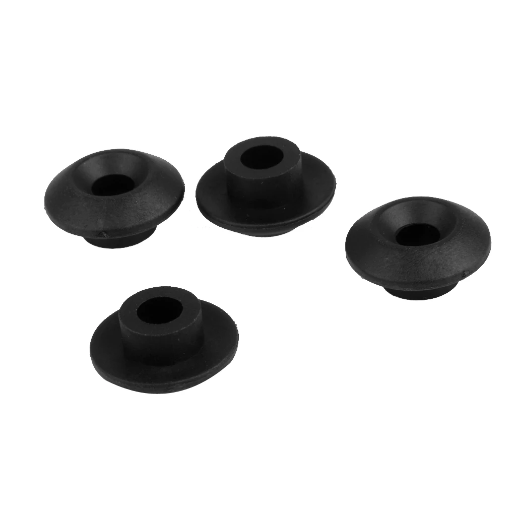4pcs Nylon Fixed Buckle Mooring Deck Fitting for Inflatable Fishing Boat Kayak Canoe Kit Boat Accessories Marine Black 