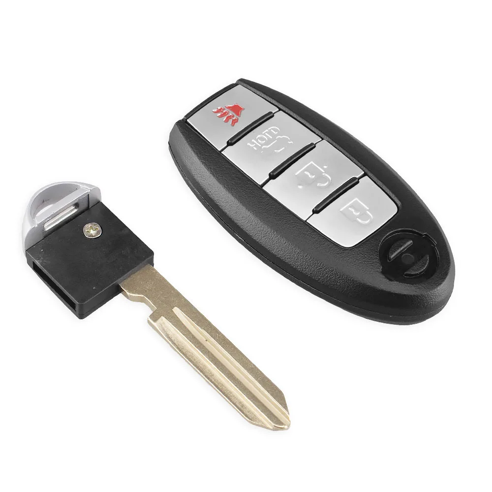 

For NISSAN Altima Maxima Versa 4 Buttons Remote Key Fob Case Shell Uncut Blade Smart Card New Replacement