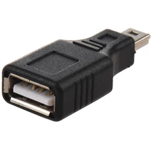 5 x USB A (female) – miniUSB (male) USBAB-M5AN (Black) 5pin black