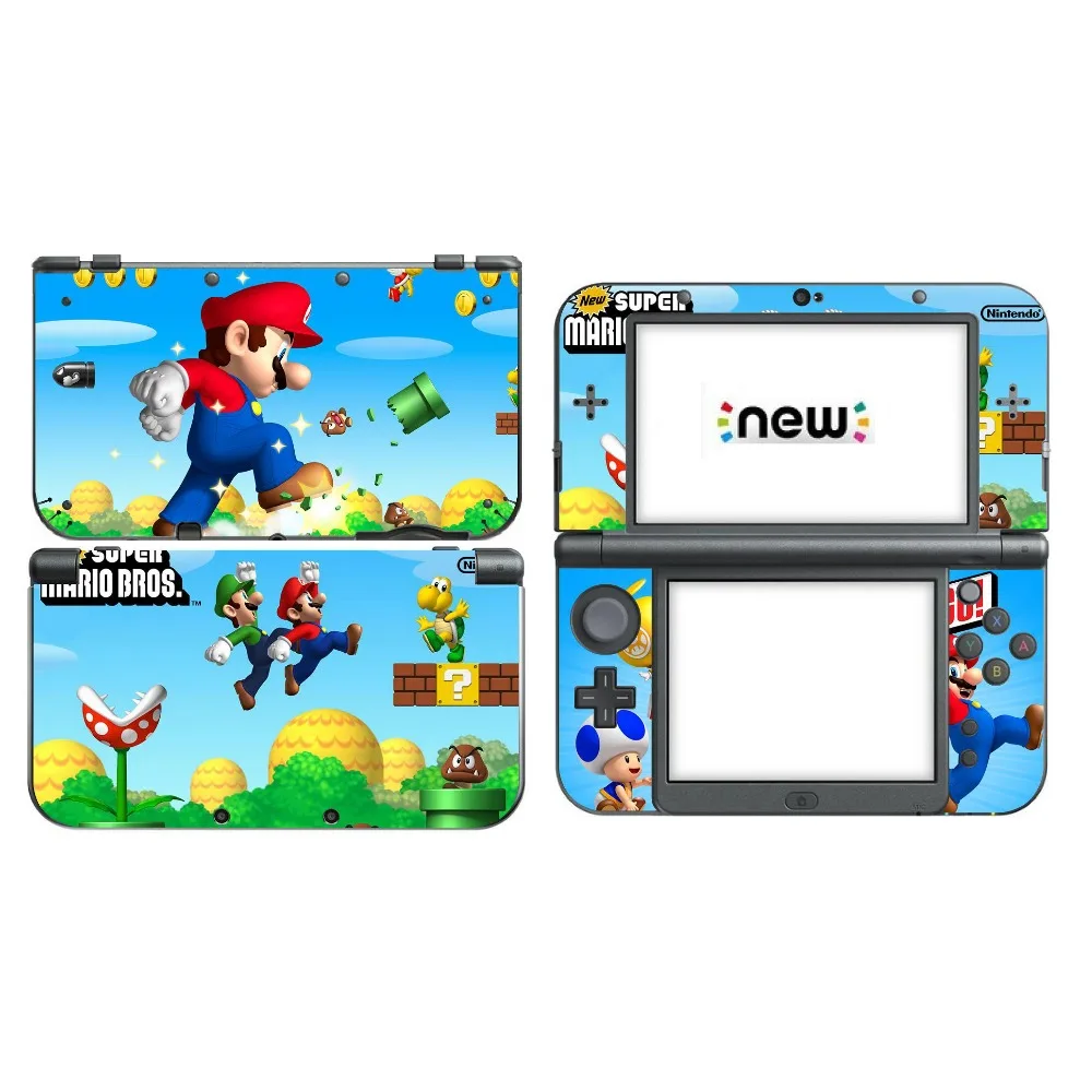 Супер MARI0 виниловая Защитная Наклейка для nintendo New 3DS XL LL skins стикер s