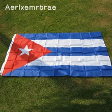 Bandeira cuba para área interna, banner 3x5 pés de poliéster para áreas externas decoração de casa